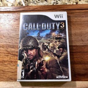Wii call of duty 3 game